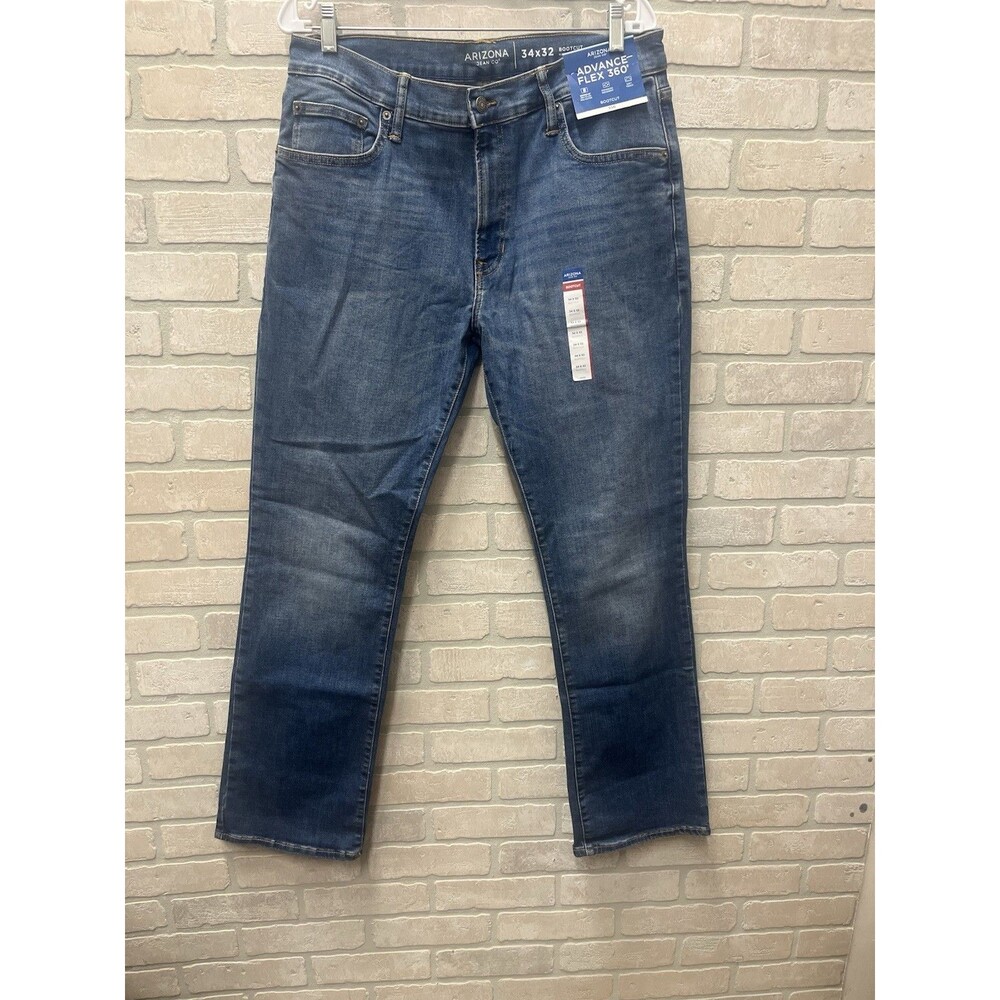 Arizona 34x32 Blue Denim Bootcut Advance Flex 360 Jeans NWT